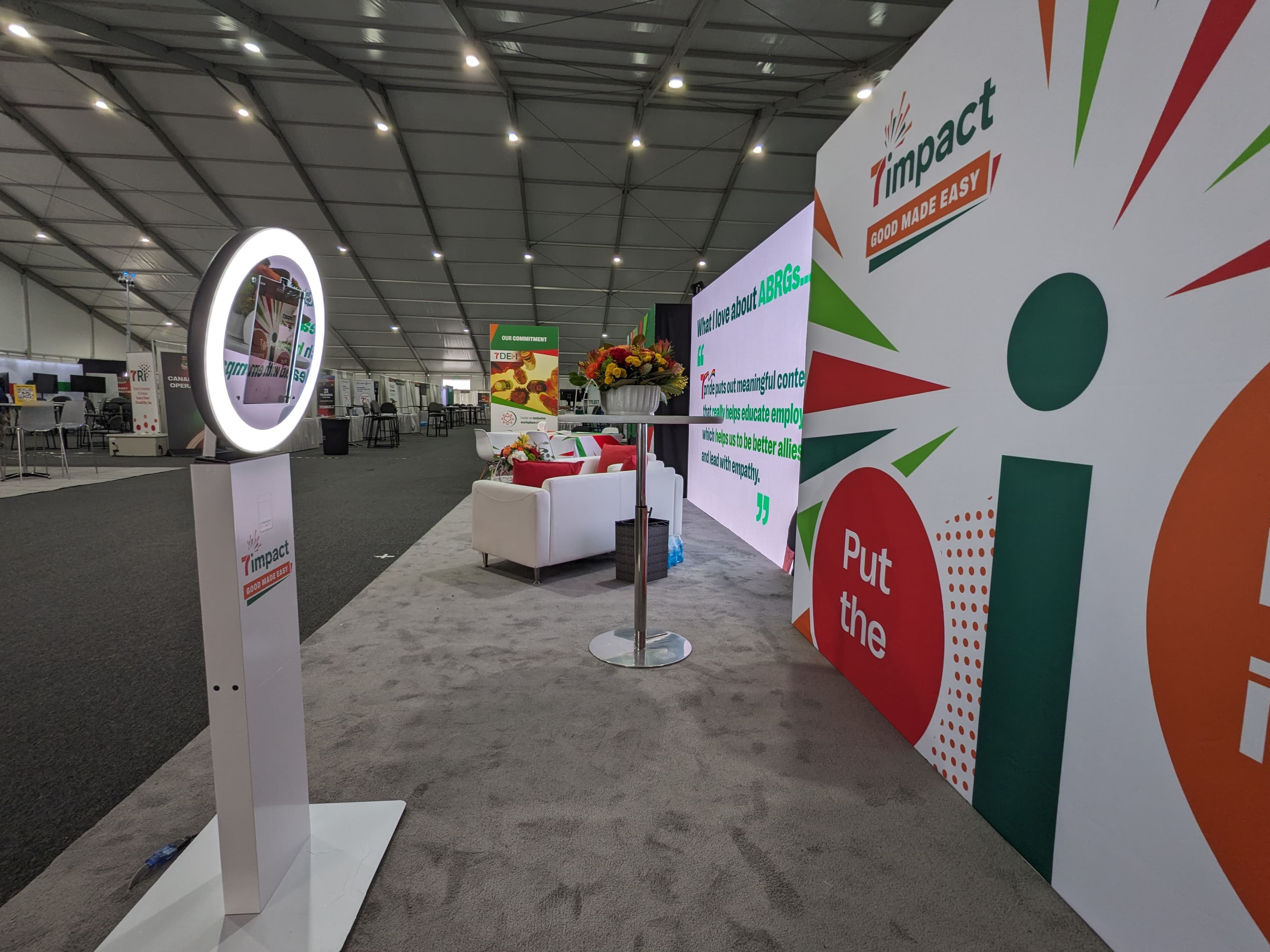 7impact tradeshow photo booth setup